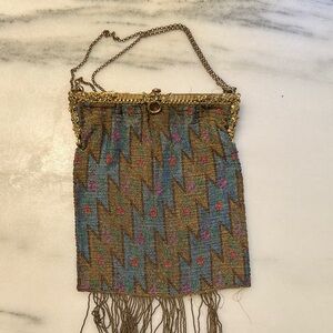 Vintage Beaded Chain Bag